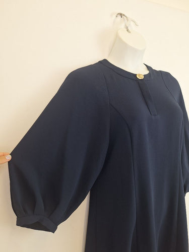Second-Hand - Veronika Maine Drapey Crepe Smock Dress Dress Size 12 - SwapUp