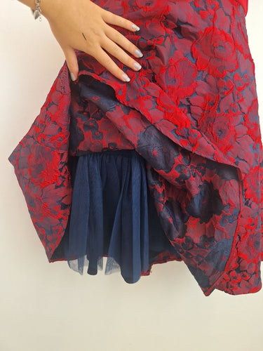 Second-Hand - Review Romantic Off Shoulder Floral Midi Dress Size 12 - SwapUp