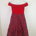 Second-Hand - Review Romantic Off Shoulder Floral Midi Dress Size 12 - SwapUp