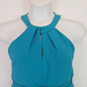 Second-Hand - Cue Charming Turquoise Halter Midi Dress Size 12 - SwapUp