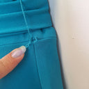 Second-Hand - Cue Charming Turquoise Halter Midi Dress Size 12 - SwapUp