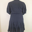 Second-Hand - Witchery Staple Navy Linen Godet Dress Size 12 - SwapUp