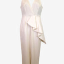 Second-Hand - Sheike Timeless White Frill Jumpsuit Size 12 - SwapUp