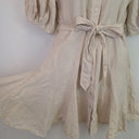Second-Hand - Witchery Essential Chalk White Linen Godet Skirt Dress Size 12 - SwapUp