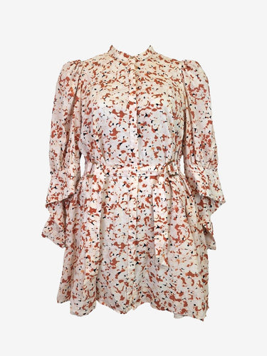 Acler Light Terrazzo Print Mini Dress Size 10