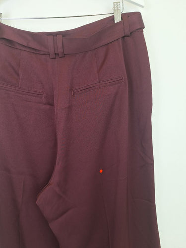 Second-Hand - Witchery Merlot Stylish Belted Pants Size 16 - SwapUp