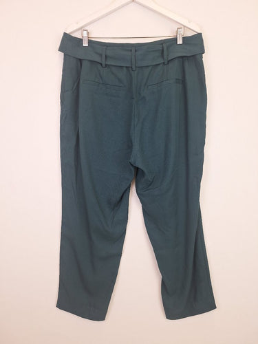 Second-Hand - Witchery Emerald Pleated Office Pants Size 16 - SwapUp
