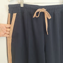 Second-Hand - Reiss Navy Side Stripe Classic Pants Size 18 - SwapUp