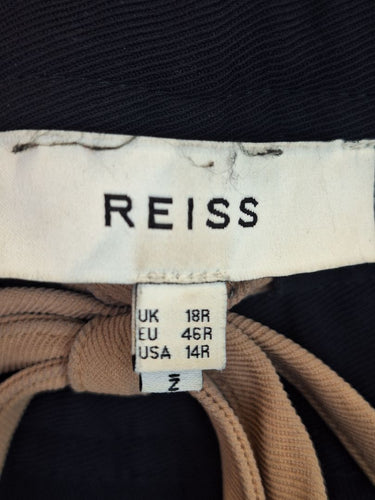 Second-Hand - Reiss Navy Side Stripe Classic Pants Size 18 - SwapUp
