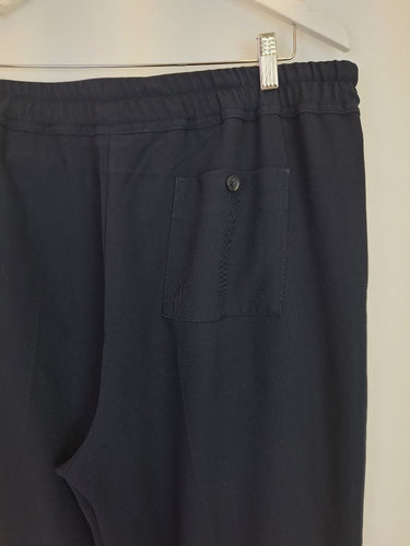 Second-Hand - Reiss Navy Side Stripe Classic Pants Size 18 - SwapUp
