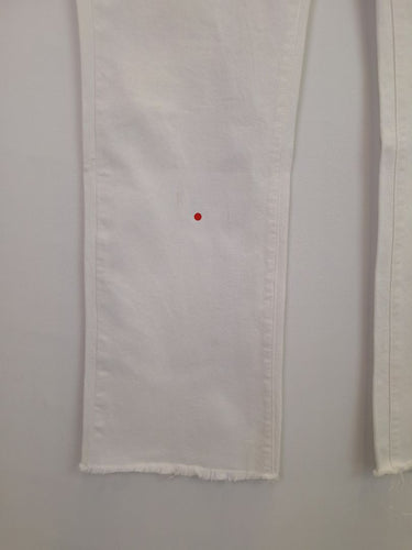 Second-Hand - Paige Classy Raw Edge Straight Leg Jeans Size 16 - SwapUp