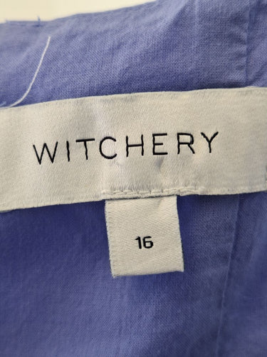 Second-Hand - Witchery Holiday Charm Periwinkle Maxi Dress Size 16 - SwapUp