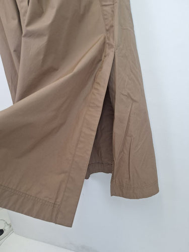 Second-Hand - Country Road Breezy Taupe Capped Sleeve Midi Dress Size 16 - SwapUp