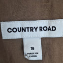 Second-Hand - Country Road Breezy Taupe Capped Sleeve Midi Dress Size 16 - SwapUp
