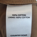 Second-Hand - Country Road Breezy Taupe Capped Sleeve Midi Dress Size 16 - SwapUp