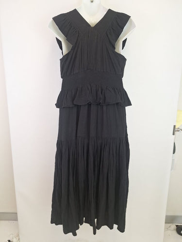 Second-Hand - ME+EM Ruffled Cheesecloth Maxi Dress Size 16 - SwapUp