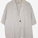 Second-Hand - DISSH Crisp Linen Blazer Style Single Button Shirt Size 16 - SwapUp