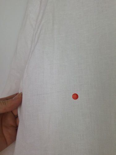 Second-Hand - DISSH Crisp Linen Blazer Style Single Button Shirt Size 16 - SwapUp