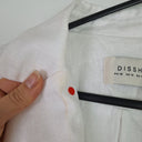 Second-Hand - DISSH Crisp Linen Blazer Style Single Button Shirt Size 16 - SwapUp