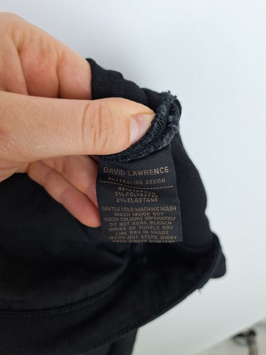 Second-Hand - David Lawrence Staple Washed Black Denim Jeans Size 12 - SwapUp