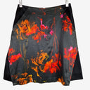 Second-Hand - Cue Quirky Night Floral A-Line Mini Skirt Size 6 - SwapUp