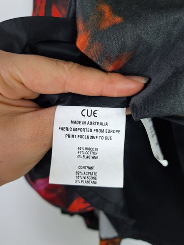 Second-Hand - Cue Quirky Night Floral A-Line Mini Skirt Size 6 - SwapUp