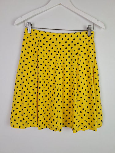 Second-Hand - Dangerfield Barcelona Polka Dot Mini Skirt Size 8 - SwapUp