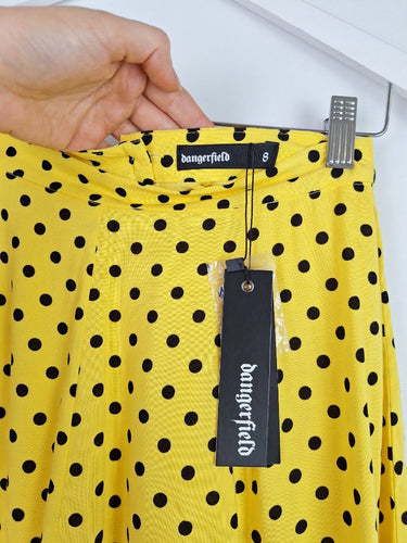 Second-Hand - Dangerfield Barcelona Polka Dot Mini Skirt Size 8 - SwapUp