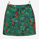 Second-Hand - Marcs Emerald Floral Side Stripe Mini Skirt Size 8 - SwapUp