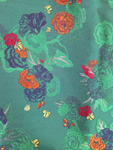 Second-Hand - Marcs Emerald Floral Side Stripe Mini Skirt Size 8 - SwapUp