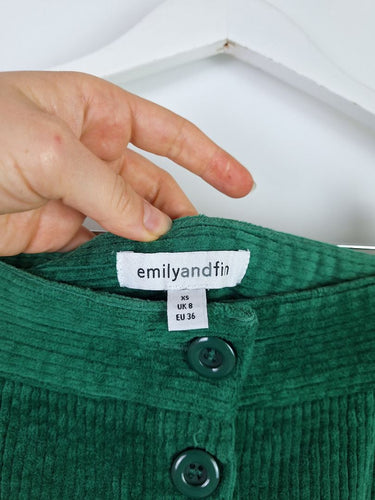 Second-Hand - Emily and Fin Cute Corduroy Button Up Mini Skirt Size XS - SwapUp