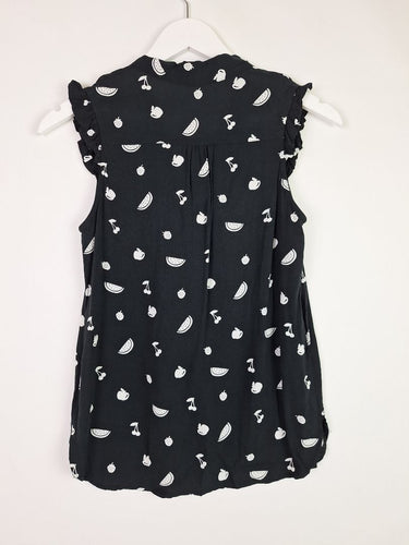 Second-Hand - Dangerfield Fruit Salad Ruffled Top Size 6 - SwapUp