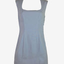 Second-Hand - Zara Ice Blue Fitted Mini Dress Size M - SwapUp