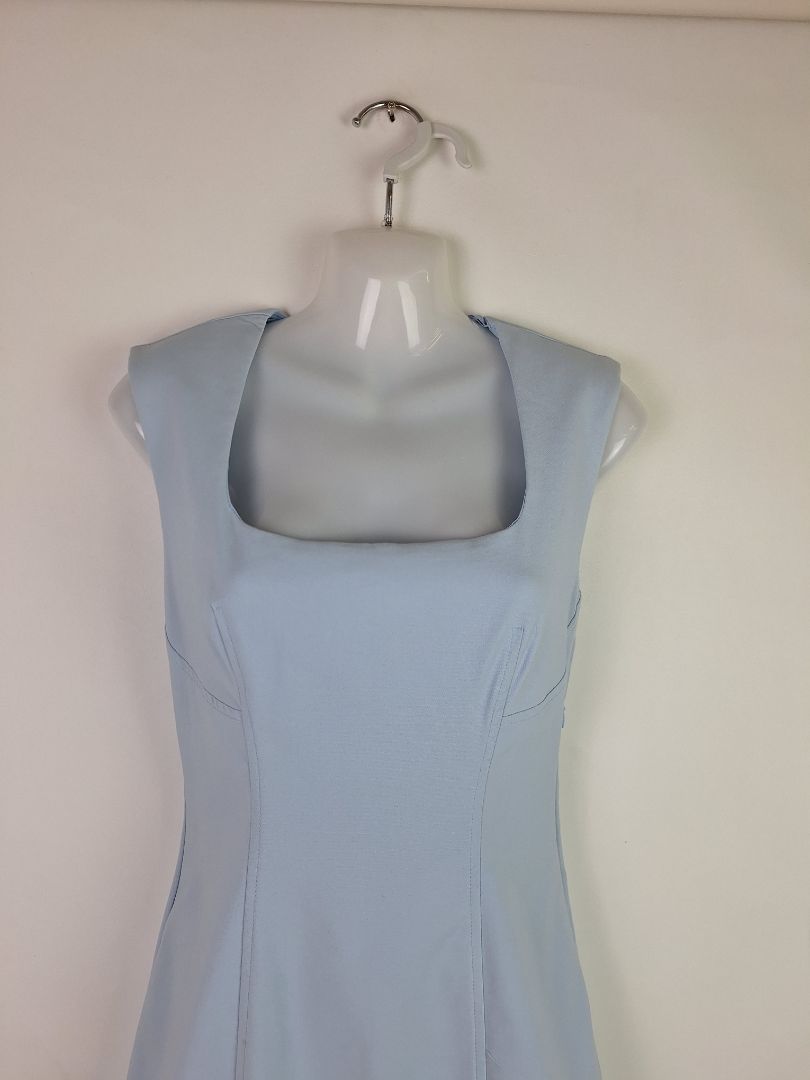 Second-Hand Zara Ice Blue Fitted Mini Dress Size M – SwapUp