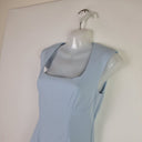 Second-Hand - Zara Ice Blue Fitted Mini Dress Size M - SwapUp
