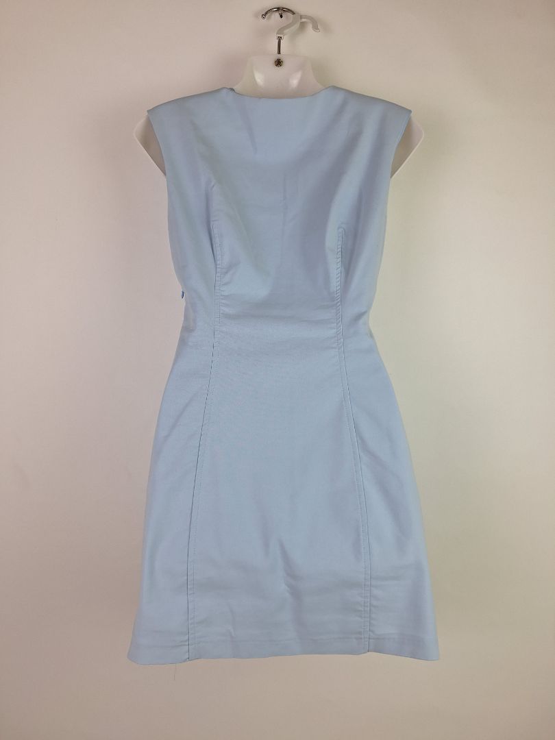 Second-Hand Zara Ice Blue Fitted Mini Dress Size M – SwapUp