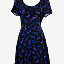 Second-Hand - Black Friday Playful Scooped Dinosaur Mini Dress Size 8 - SwapUp