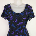 Second-Hand - Black Friday Playful Scooped Dinosaur Mini Dress Size 8 - SwapUp