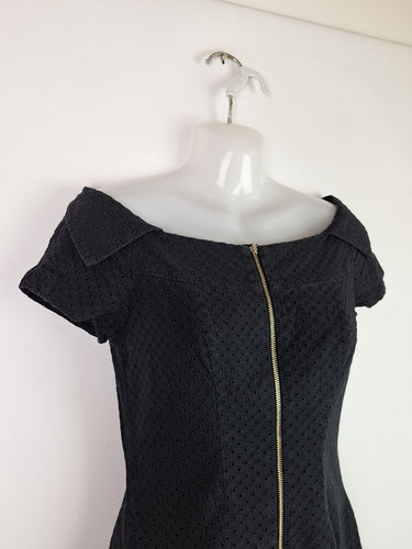 Second-Hand - Cue Sweet Broderie Off The Shoulder Mini Dress Size 6 - SwapUp