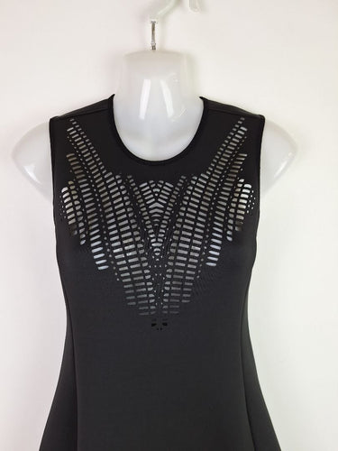 Second-Hand - Thurley Scuba Lazer Cut Skater Mini Dress Size 6 - SwapUp