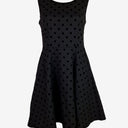 Second-Hand - Revival Velvet Spotted Skater Mini Dress Size 8 - SwapUp