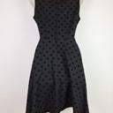 Second-Hand - Revival Velvet Spotted Skater Mini Dress Size 8 - SwapUp