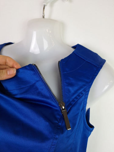 Second-Hand Calvin Klein Edgy Electric Blue Mini Dress Size XS – SwapUp