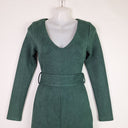 Second-Hand - Atmos & Here Elegant Faux Suede Belted Midi Dress Size 6 - SwapUp