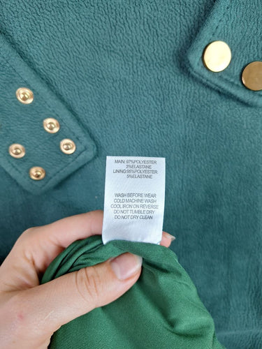Second-Hand - Atmos & Here Elegant Faux Suede Belted Midi Dress Size 6 - SwapUp