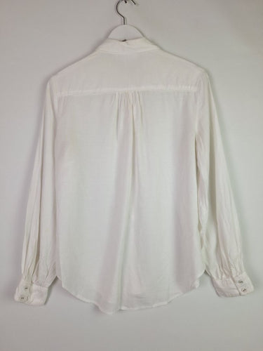 Second-Hand - Witchery Classic Crisp White Button up Shirt Size 12 - SwapUp