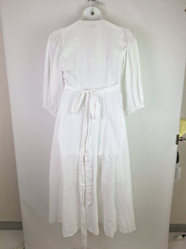 Second-Hand - Sportscraft Casual Linen Blend Wrap Dress Size 12 - SwapUp