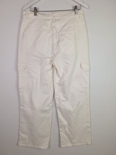Second-Hand - Witchery White Everyday Denim Jeans Size 12 - SwapUp
