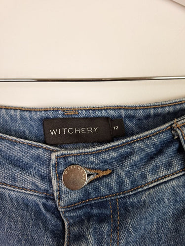 Second-Hand - Witchery Blue Wash Pocket Jeans Size 12 - SwapUp