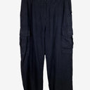 Second-Hand - Witchery Navy Linen Straight Leg Pants Size 12 - SwapUp